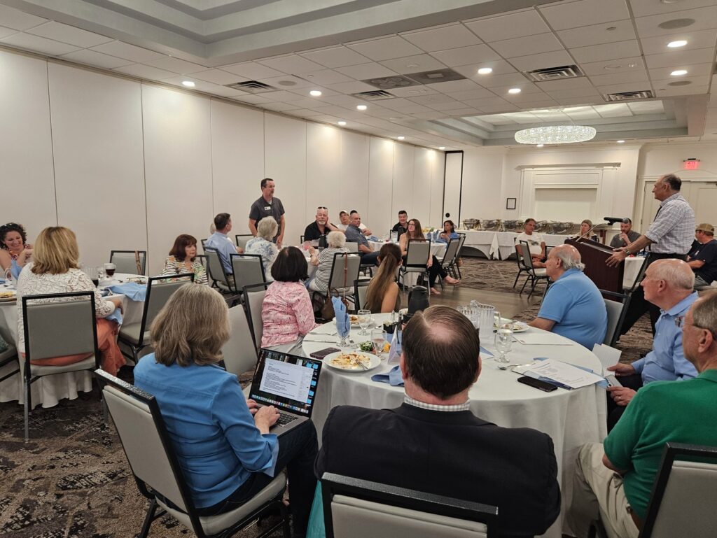 emily presented about her business ecomaids at an ocba networking meeting