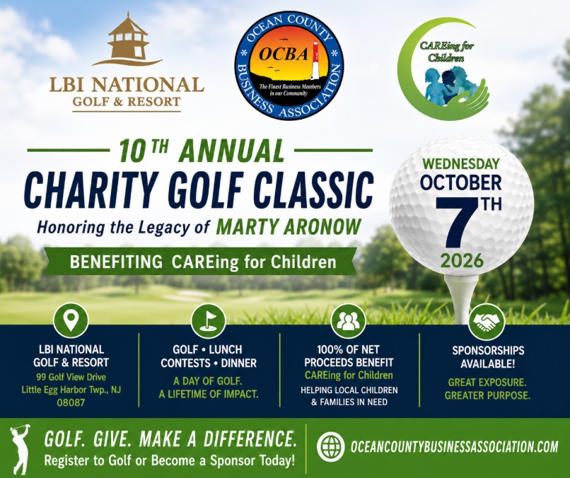 business networking group charity golf event in long beach island on October 7th